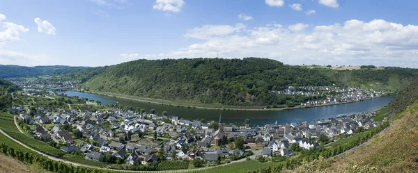 Mosel Flod Som Flyter Genom Frankrike Luxemburg Och Tyskland — Stockfoto