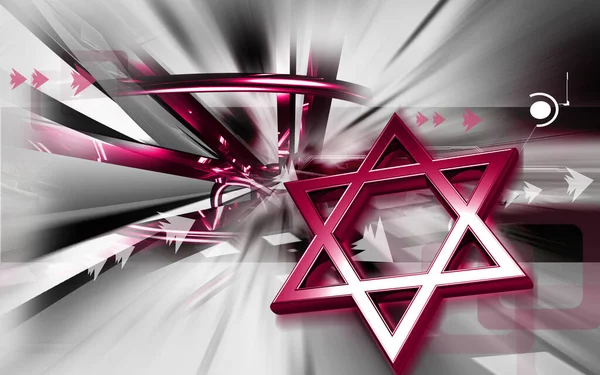 Digital Illustration Religious Symbol Colour Background — Stock Photo, Image