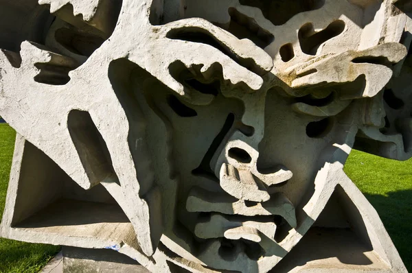 Sculpture Ciment Représentant Portrait Beethoven — Photo