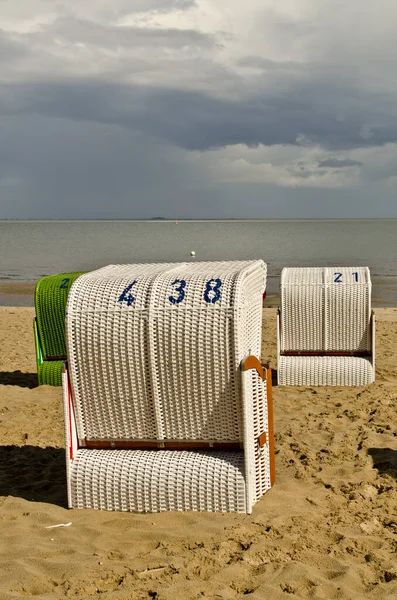 Furniture Beach Chairs Seaside Resort — Stock Photo, Image