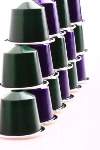 Caffeine Coffee Plastic Capsules — Stock Photo, Image