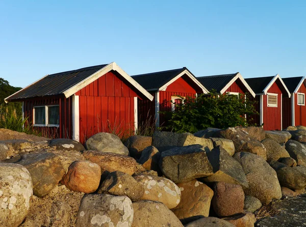 Casas Pescadores Kivik — Foto de Stock