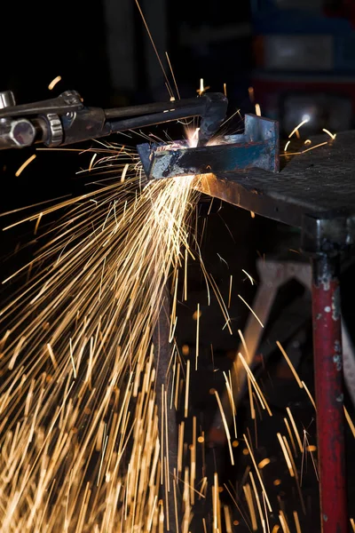 Flammen Industriellem Umfeld — Stockfoto