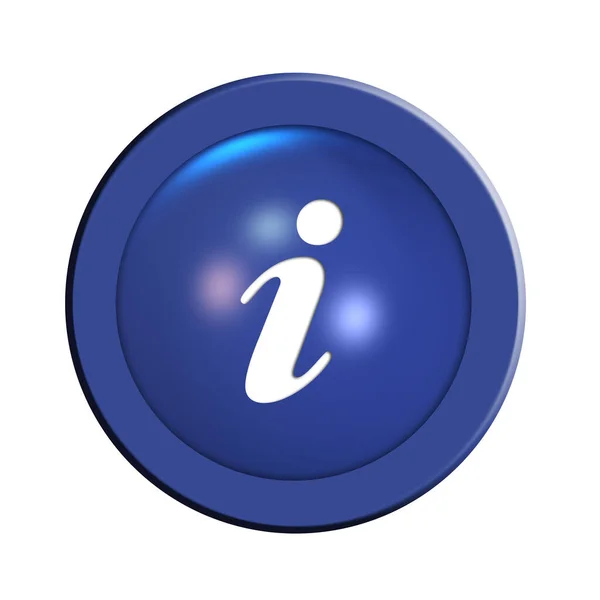 Internet Info Button Illustratie Informatie — Stockfoto