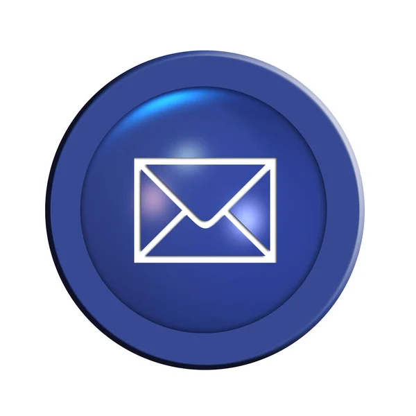 Mail Button Graphic Illustration — Stock Photo, Image