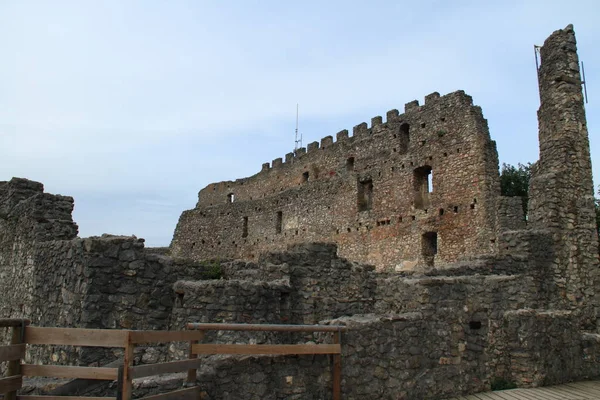 Vista Panorâmica Majestosa Arquitetura Medieval Castelo — Fotografia de Stock