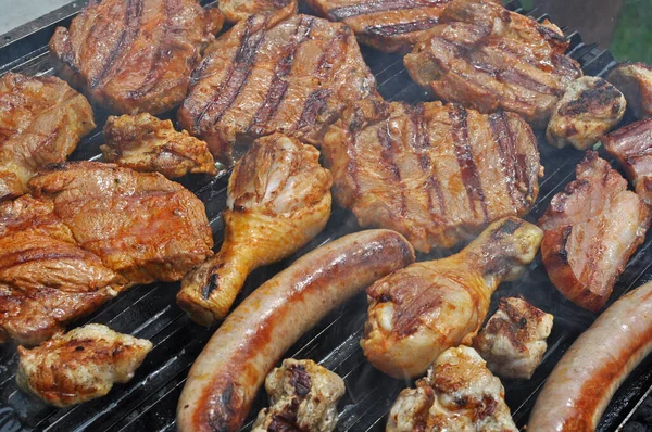 Primer Plano Vista Sabrosa Carne Deliciosa —  Fotos de Stock