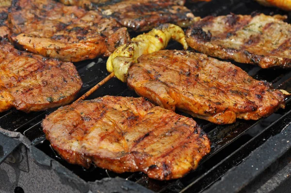 Nahaufnahme Von Leckerem Fleisch — Stockfoto