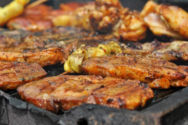 Close Uitzicht Smakelijk Lekker Vlees — Stockfoto