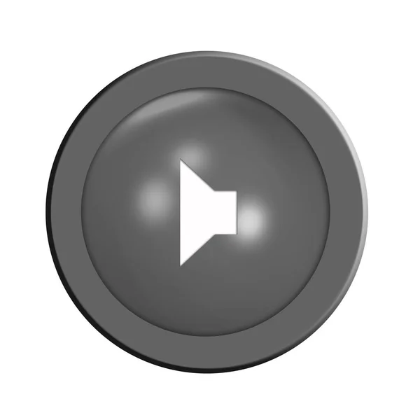 Graphic Speaker Button Illustration — Stock Photo, Image