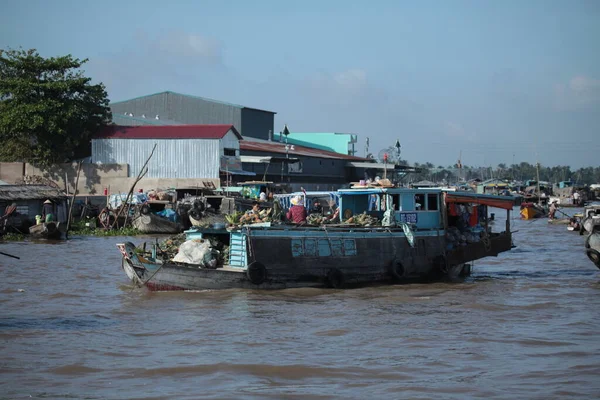 Mercado Flotante Mekong — Foto de Stock