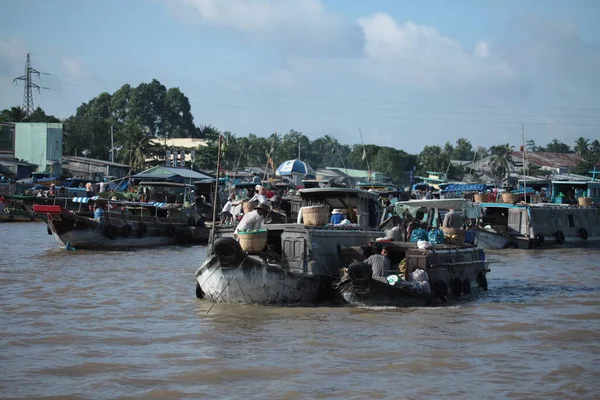 Mercado Flotante Mekong — Foto de Stock