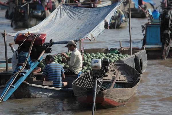 Mercado Flotante Mekong — Foto de Stock