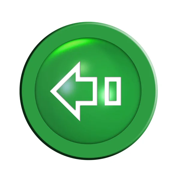 Arrow Back Button Illustration — Stock Photo, Image