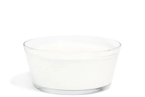 Yogurt Tazón Sobre Fondo Blanco — Foto de Stock