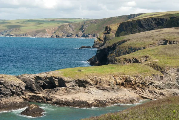 Cornwall Daki Port Isaac Deniz Manzarası — Stok fotoğraf