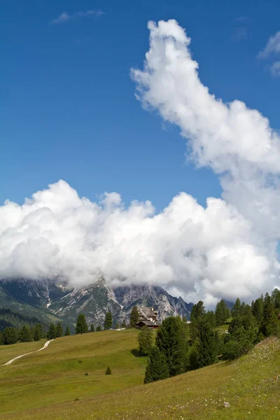 Vue Panoramique Sur Majestueux Paysage Dolomites Italie — Photo