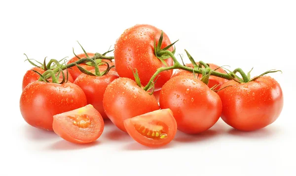 Tomatoes Isolated White — Stock Photo, Image