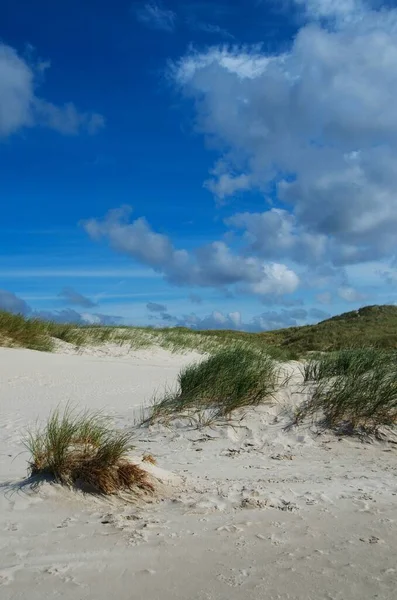 Dunas Céu Ilha Amrum Alemanha — Fotografia de Stock