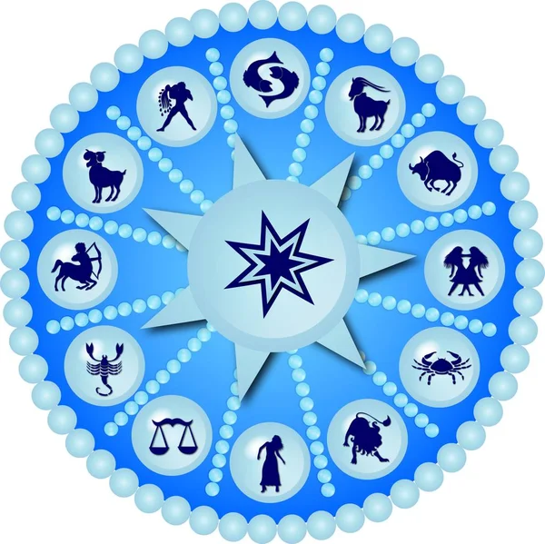 Signo Del Disco Zodiaco Horóscopo — Foto de Stock