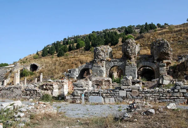 Ephesus Palácio Velho Bonito Era Romana — Fotografia de Stock