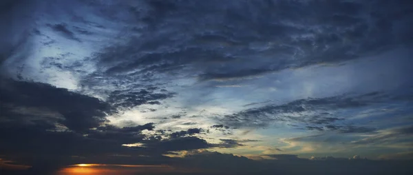 Panoramic Shot Sky Sunset — Stock Photo, Image