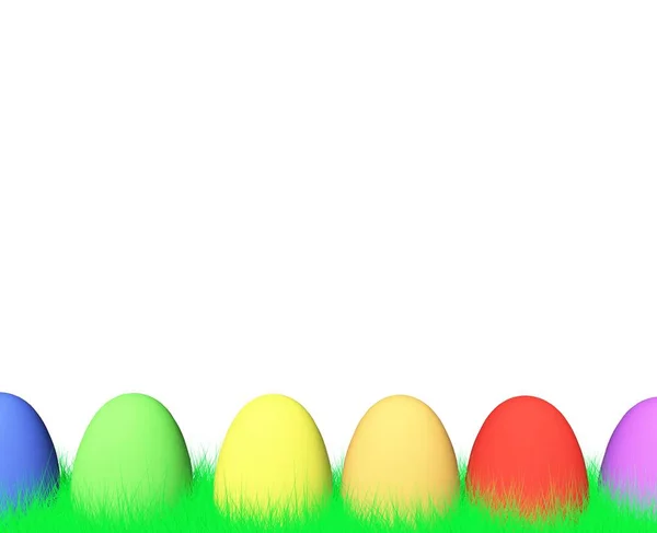 Vacaciones Concepto Colorido Feliz Saludo Pascua — Foto de Stock
