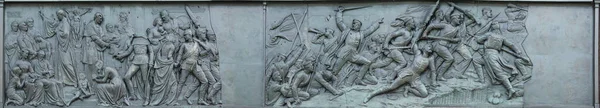 Bronze Relief Victory Column German Danish War — Stock Photo, Image