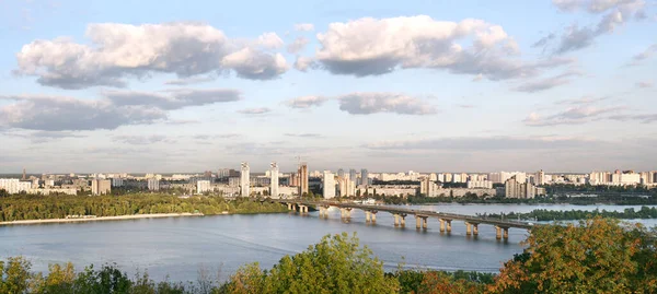 Kyiv Left Bank River Dnipro Ukraine — Stockfoto