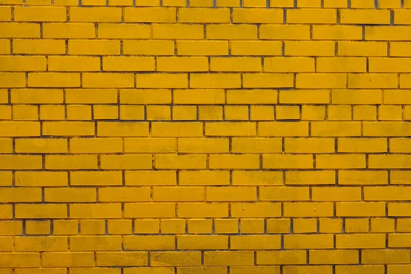 Fondo Con Vieja Pared Ladrillo Pintado Amarillo — Foto de Stock