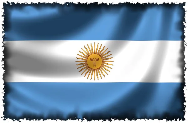 Bandera Nacional Argentina Bandera Del País — Foto de Stock