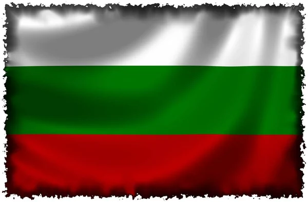 Nationalflagge Bulgariens Landesflagge — Stockfoto