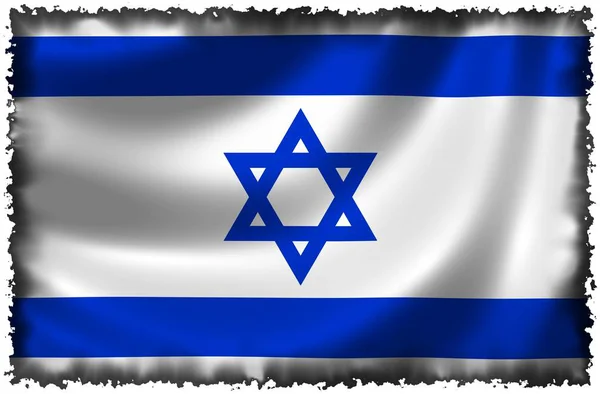 Bandeira Nacional Israel Bandeira País — Fotografia de Stock