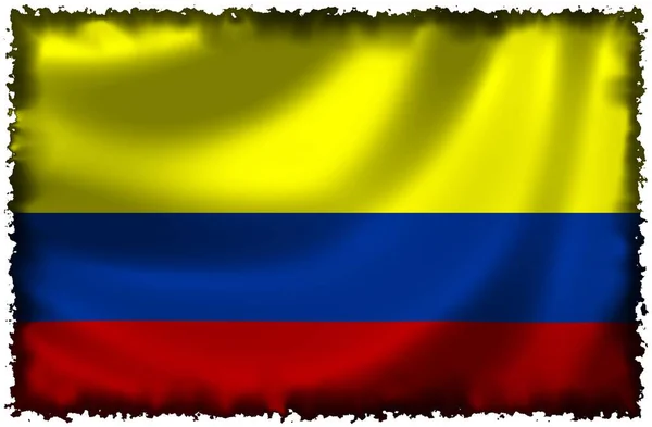 Nationell Flagga För Colombia Landsflagga — Stockfoto