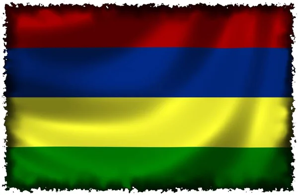 Mauricijská Národní Vlajka Vlajka Země — Stock fotografie