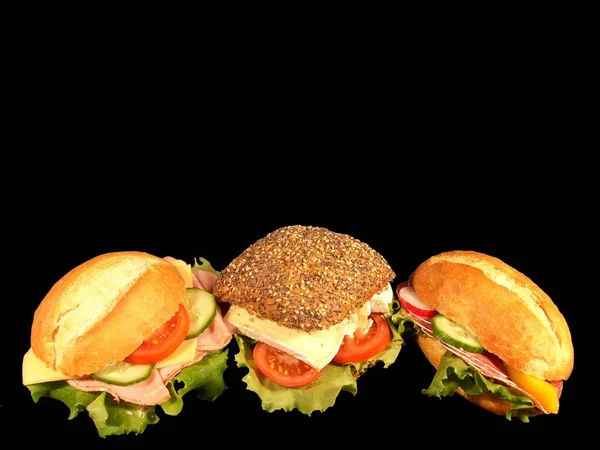Close Tasty Sandwich — Stock Photo, Image