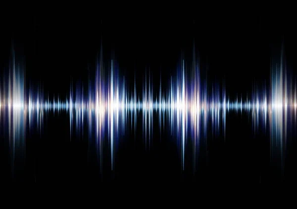 Ses Dalgaları Siyah Arkaplanda — Stok fotoğraf
