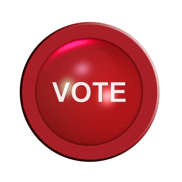 Vote Button Graphic Illustration — Stock Photo, Image