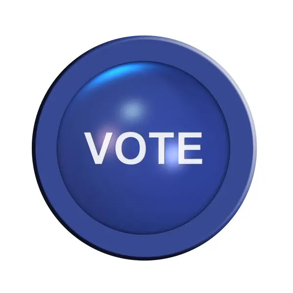 Botão Voto Ilustração Gráfica — Fotografia de Stock