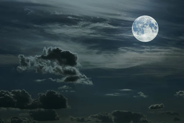 Księżyc Niebie Noc Księżyc — Zdjęcie stockowe