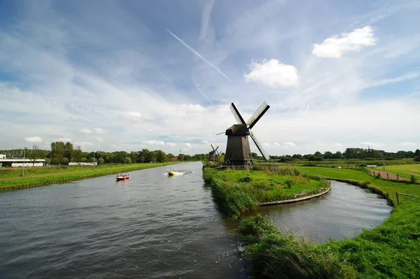 Wiatrak Holenderski Alkmaar Północna Holandia — Zdjęcie stockowe