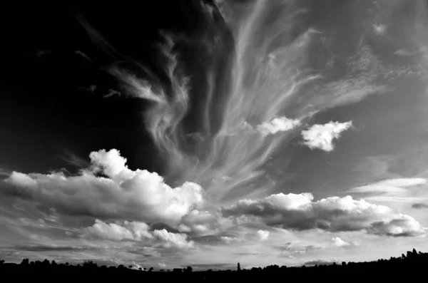 Nubes Mal Tiempo Torno Los Roces — Foto de Stock