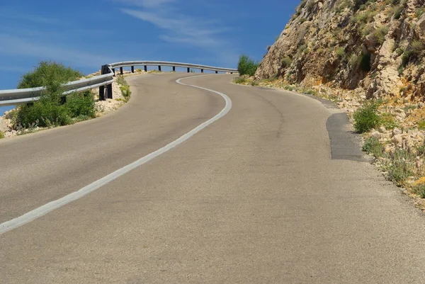 Stara Baska Kuestenstrase Stara Baska Coast Road — Stock Photo, Image