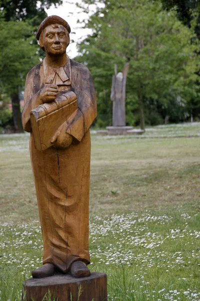 Escultura Luther Arboretum Mala Langensalza —  Fotos de Stock