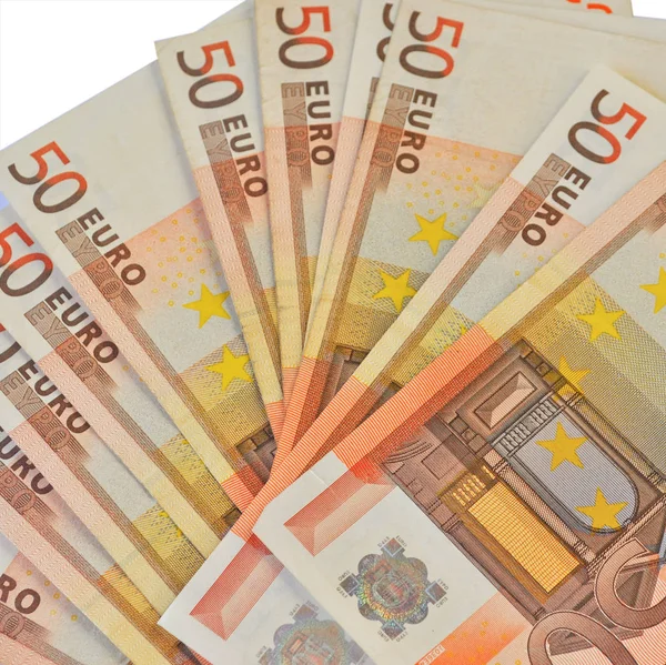 Billete Euros Moneda Unión Europea — Foto de Stock