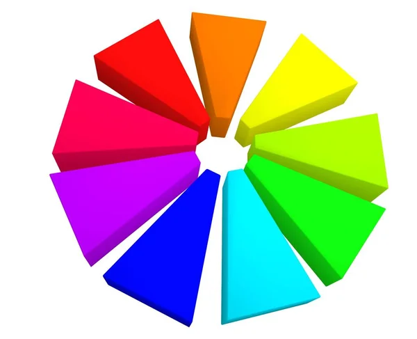 Tęczowe Kolory Kolorowe Kolory — Zdjęcie stockowe