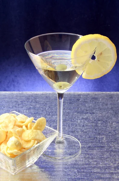 Cocktail Olive Martini — Fotografia de Stock