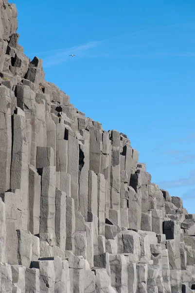 Stelnad Lava Stranden Orgelpipor Island — Stockfoto