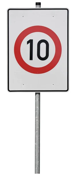 Znak Ograniczeniem Prędkości — Zdjęcie stockowe