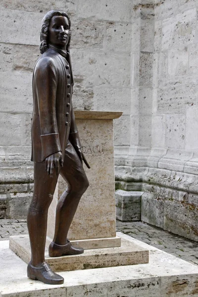 Johann Sebastian Bach Monumento Mulhouse — Foto Stock